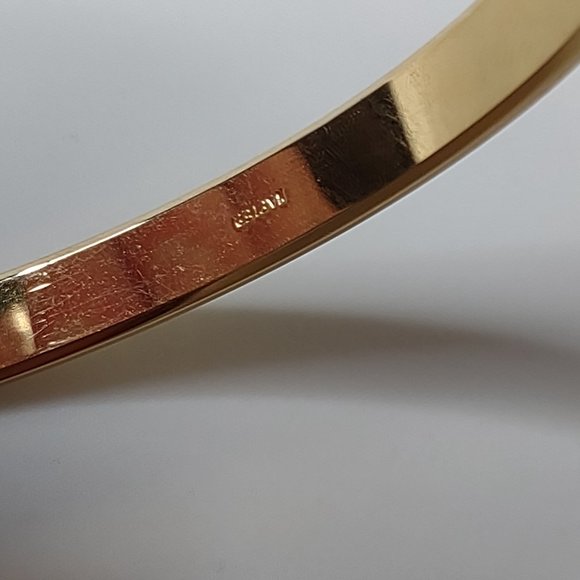 Gold Tone Napier Bangle - Picture 7 of 11